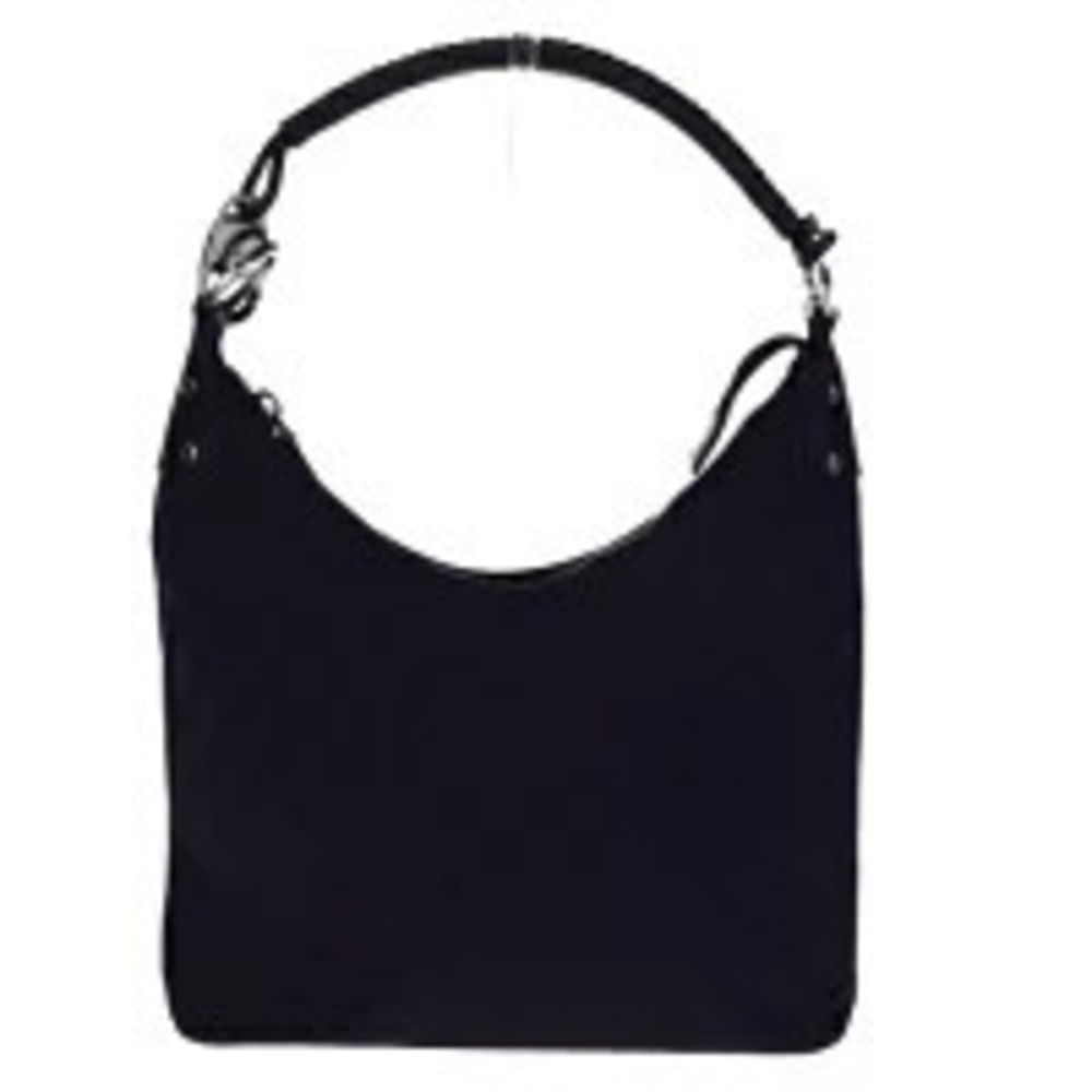 Gucci Shoulder Bag GG Black Canvas Leather